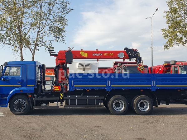 бортовой КАМАЗ 65117-4010-48 (рестайлинг-2) с КМУ ИНМАН ИТ-150 без доп.опор