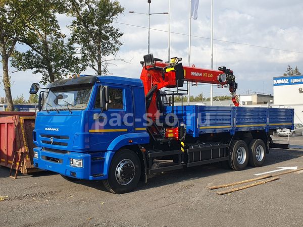 бортовой КАМАЗ 65117-4010-48 (рестайлинг-2) с КМУ ИНМАН ИТ-150 без доп.опор