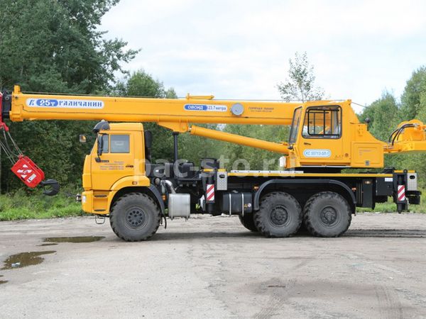 кран автомобильный ГАЛИЧАНИН КС-55713-5Л-1; г/п 25 т, длина стрелы 24 м. шасси КАМАЗ 43118 (6х6)