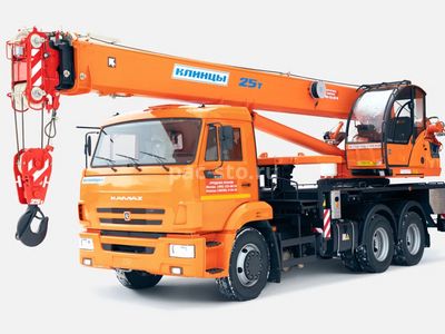 кран автомобильный КЛИНЦЫ КС-55713-1К-1 г/п 25 т, длина стрелы 21 м; на шасси КАМАЗ 65115 6х4