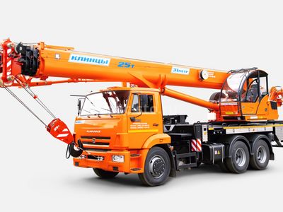 кран автомобильный КЛИНЦЫ КС-55713-1К-4; г/п 25 т, длина стрелы 31 м; шасси 65115 6х4