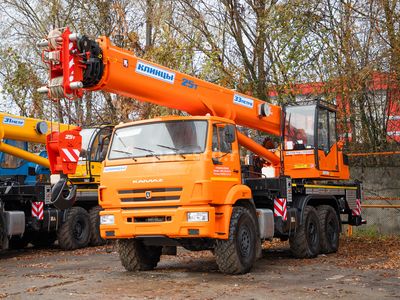 кран автомобильный КЛИНЦЫ КС-55713-5К-4В; г/п 25 т, длина стрелы 33 м; шасси 43118 6х6