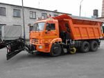 КДМ-650-03 на с.65115-48 (ПС сталь 09Г2С, V=8 м3, Передний отвал, Средняя щетка)