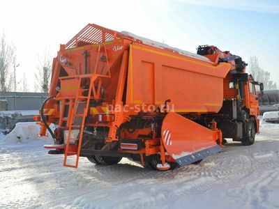 КДМ-650-07-01 на ш.6520-53 (ГМУ, Самосвальный кузов, ПС сталь 09Г2С, V=10,5 м3, Боковой отвал)