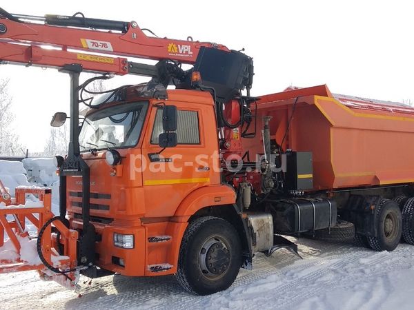 КДМ-650-07-01 на ш.6520-53 (ГМУ, Самосвальный кузов, ПС сталь 09Г2С, V=10,5 м3, Средний нож)