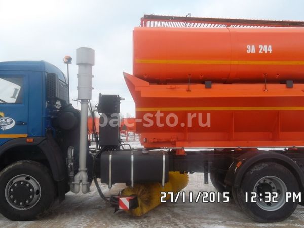 ЭД-244К на ш.43253 (ПС сталь 09Г2С, V=5 м3, ПМ сталь, V=8,2 м3, Сопла, Средняя щетка)