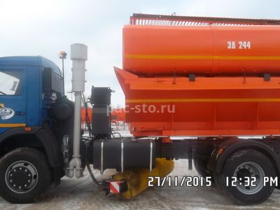 ЭД-244К на ш.43253 (ПС сталь 09Г2С, V=5 м3, ПМ сталь, V=8,2 м3, Сопла, Средняя щетка)