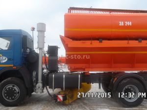 ЭД-244К на ш.43253 (ПС сталь 09Г2С, V=5 м3, ПМ сталь, V=8,2 м3, Сопла, Средняя щетка)