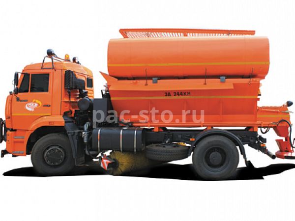 ЭД-244КМ на ш.53605 (ПС сталь 09Г2С, V=6,5 м3, ПМ сталь, V=8,2 м3, Сопла, Средняя щетка)