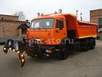 КДМ-650-04 на ш.65115-48 (Самосвальный кузов, ПС сталь 09Г2С, V=8 м3, Передний отвал)
