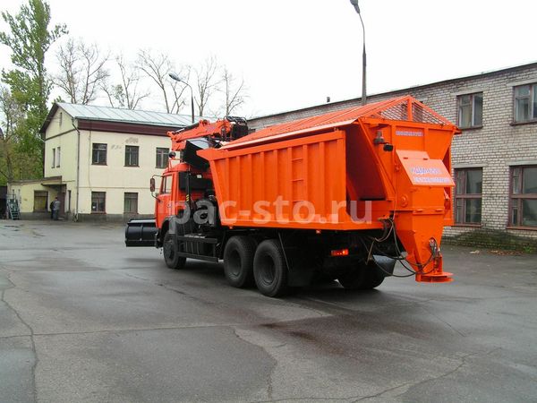 КДМ-650-05 на ш.65115-48 (ГМУ, Самосвальный кузов, ПС сталь 09Г2С, V=8 м3, Боковой отвал)