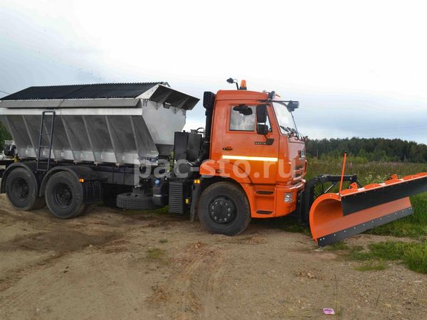 КДМ-7881022 на ш.65115-50 (ПС нерж, V=10,5 м3, Передний отвал)