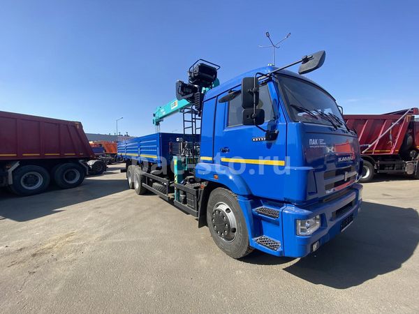 Бортовой КАМАЗ 65117-3010-48 с КМУ HKTC 7016