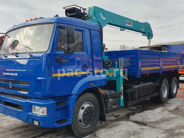 Бортовой КАМАЗ 65117-3010-48 с КМУ HKTC 7016