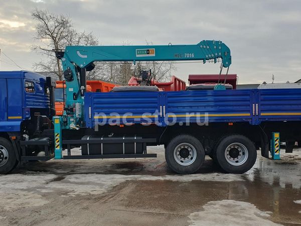 Бортовой КАМАЗ 65117-3010-48 с КМУ HKTC 7016