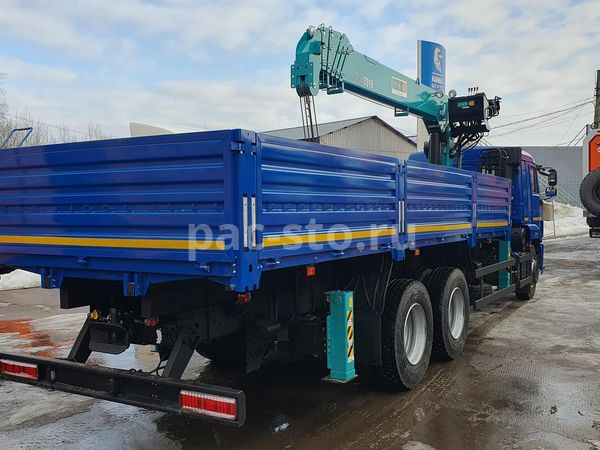 Бортовой КАМАЗ 65117-3010-48 с КМУ HKTC 7016