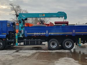 Бортовой КАМАЗ 65117-3010-48 с КМУ HKTC 7016