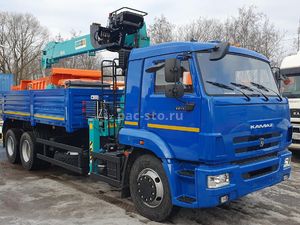 Бортовой КАМАЗ 65117-3010-48 с КМУ HKTC 7016