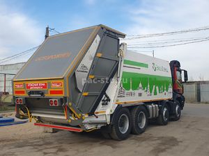 Мусоровоз с задней загрузкой ALFANORD KGH25-KP с откидной мусороприёмной ванной на базе КАМАЗ-65951