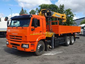 бортовой а/м КАМАЗ 65115-56 с тросовым КМУ XCMG SQS200-6, (с отрицательным углом)