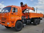 Бортовой КАМАЗ 43118-73094-50 с  ПАЛФИНГЕР ИНМАН ИT-150 без доп.опор, передние опоры поворотные