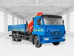 бортовой а/м с КМУ 23500А за кабиной, поворотные опоры, ш. 65117-3010-48