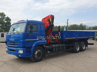 бортовой а/м КАМАЗ 65117-48(А5) с КМУ ИМ-320 за кабиной